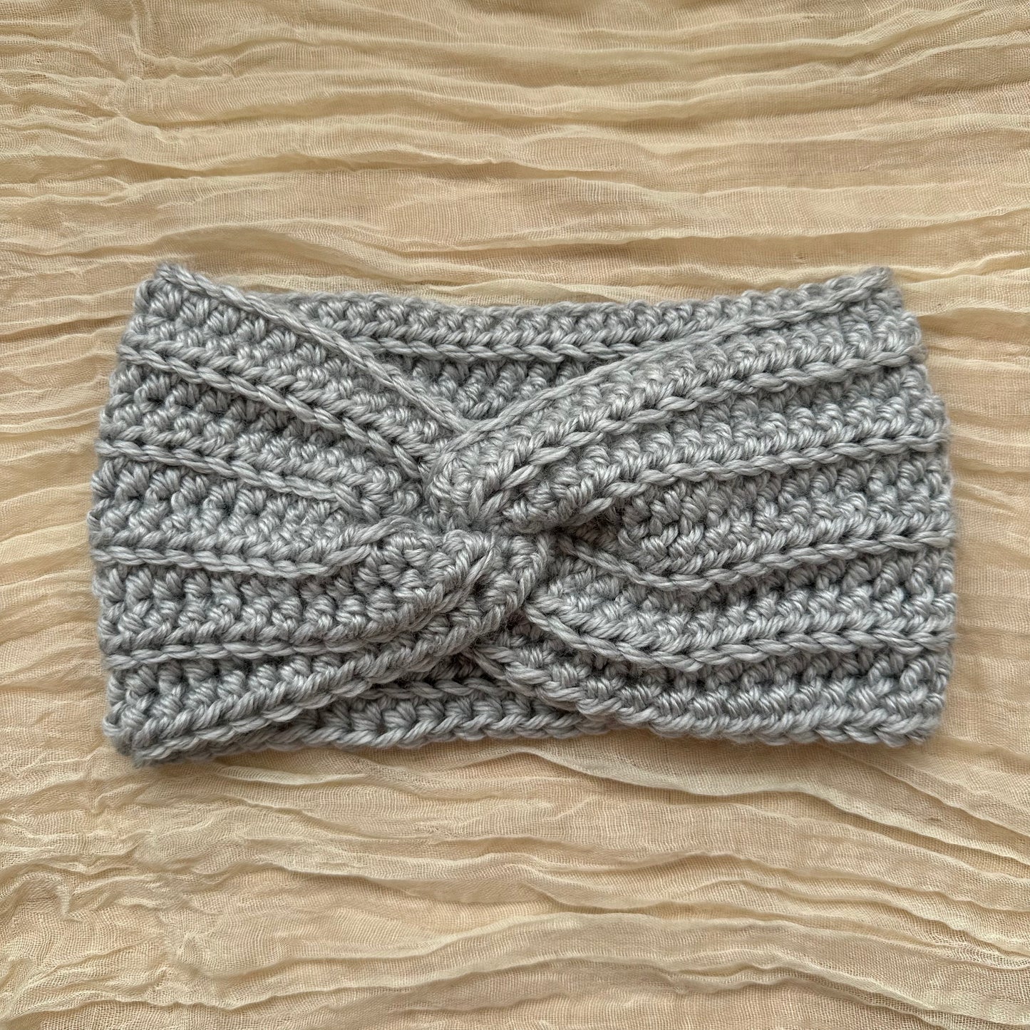 twist headband - silver