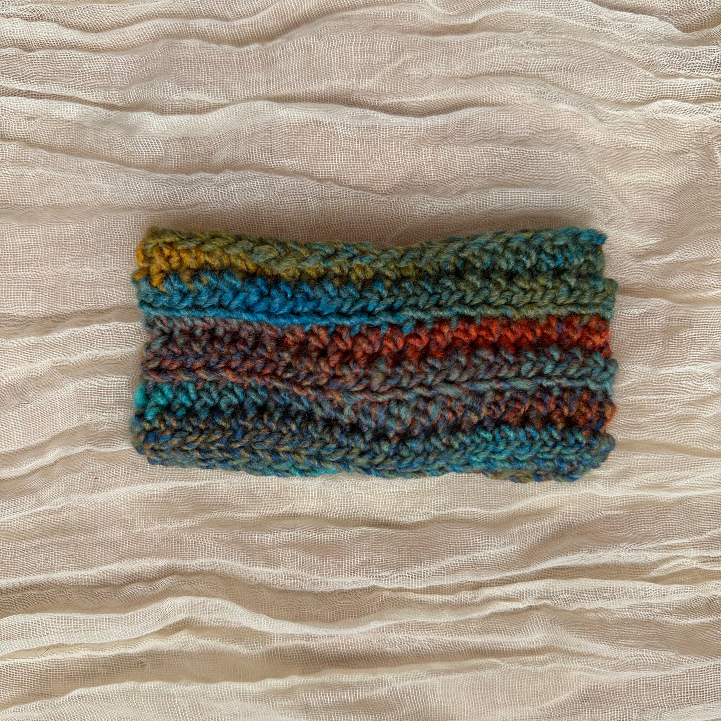 baby twist headband - blue multi