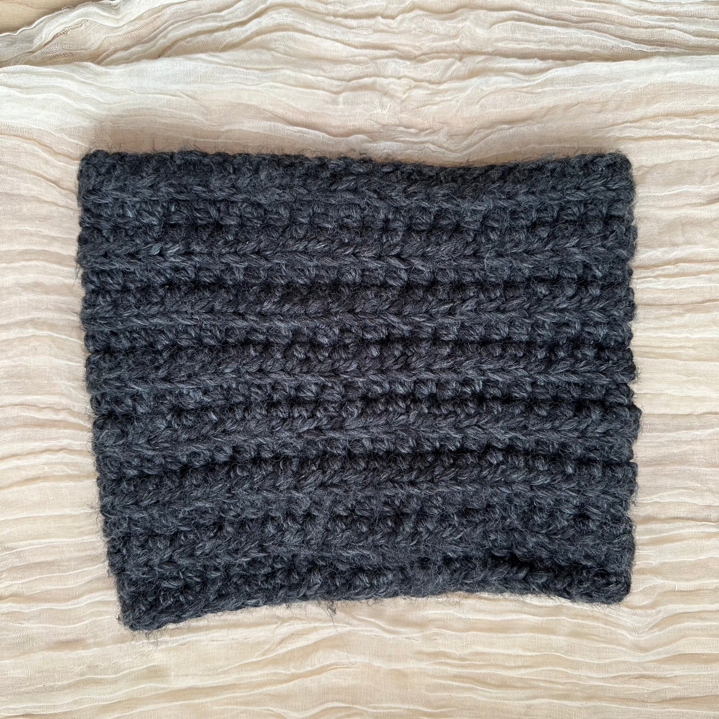 cowl neck scarf - charcoal