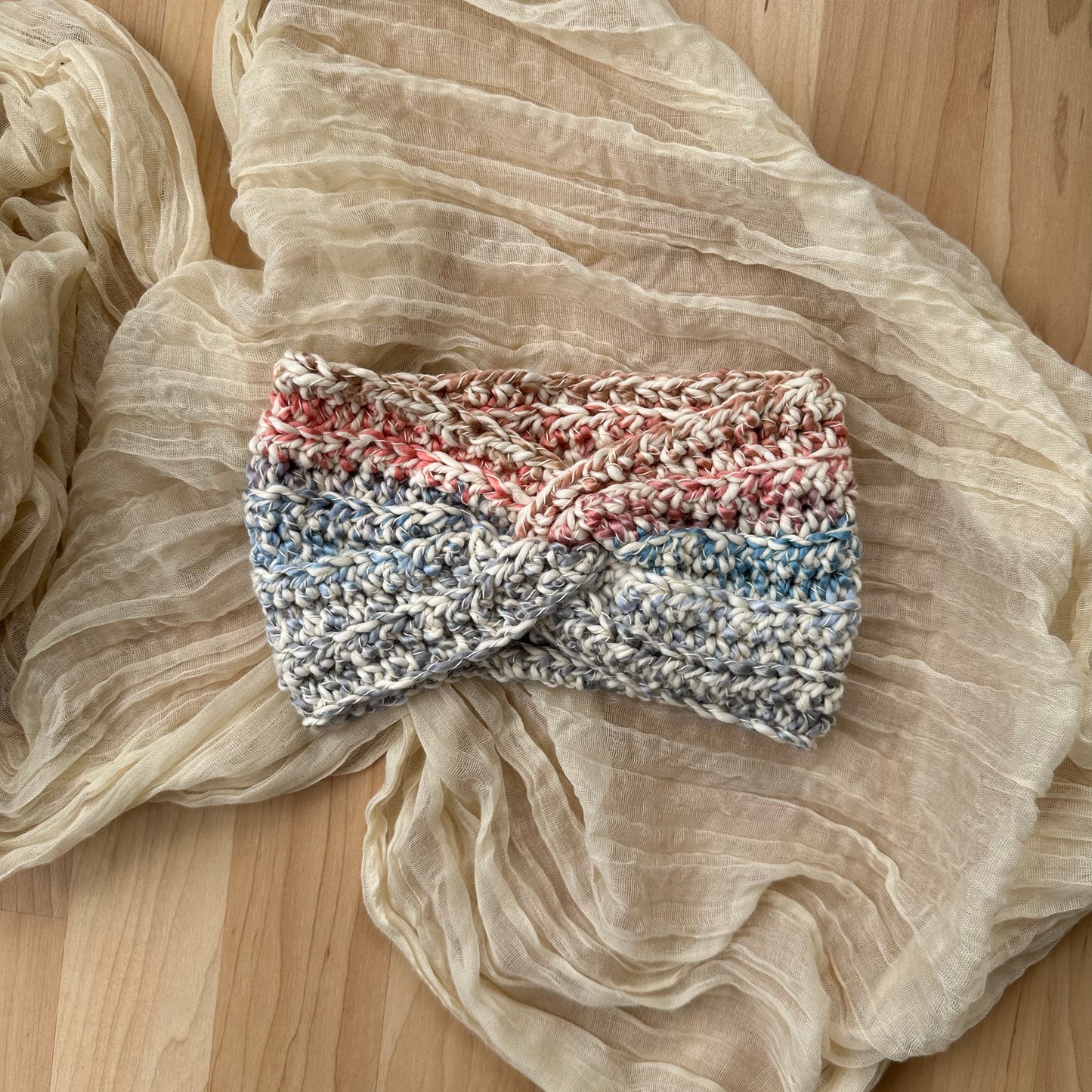 twist headband - pink/purple/blue multi