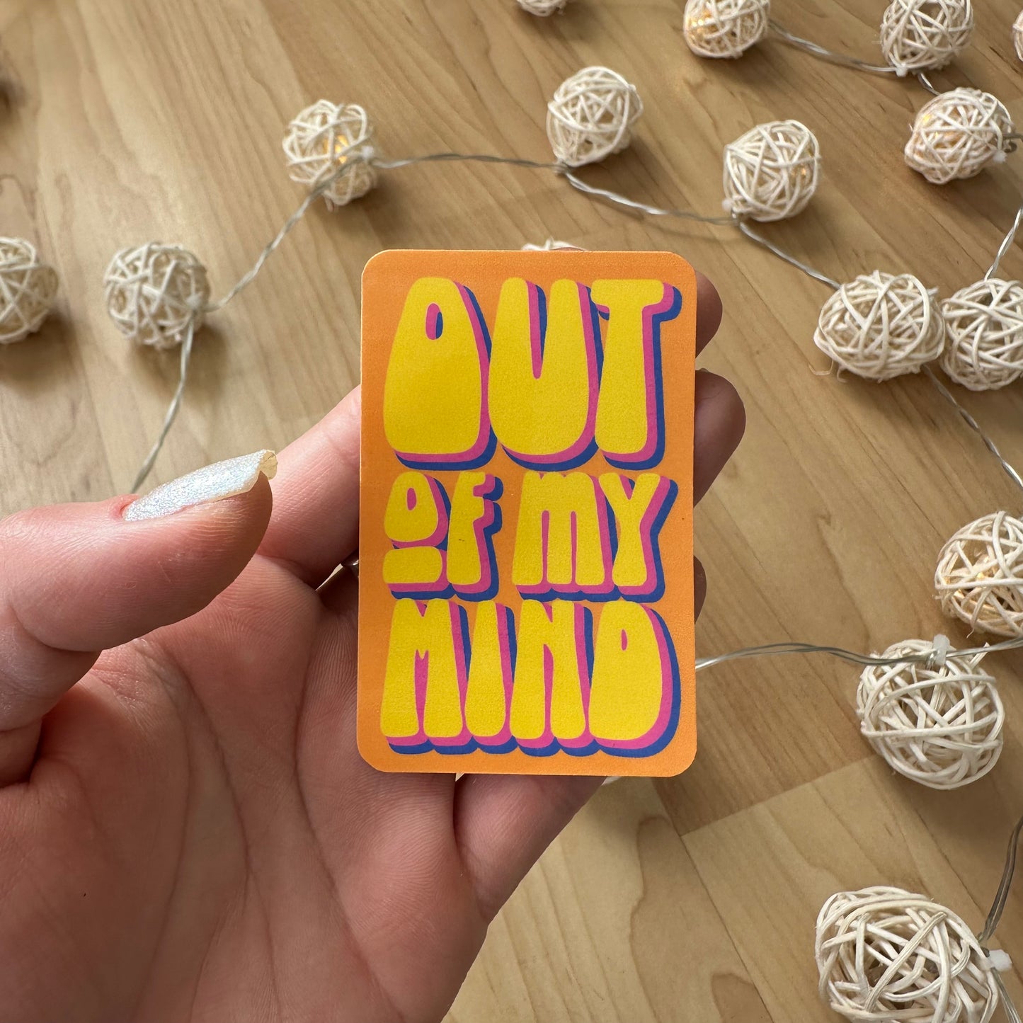 out of my mind sticker