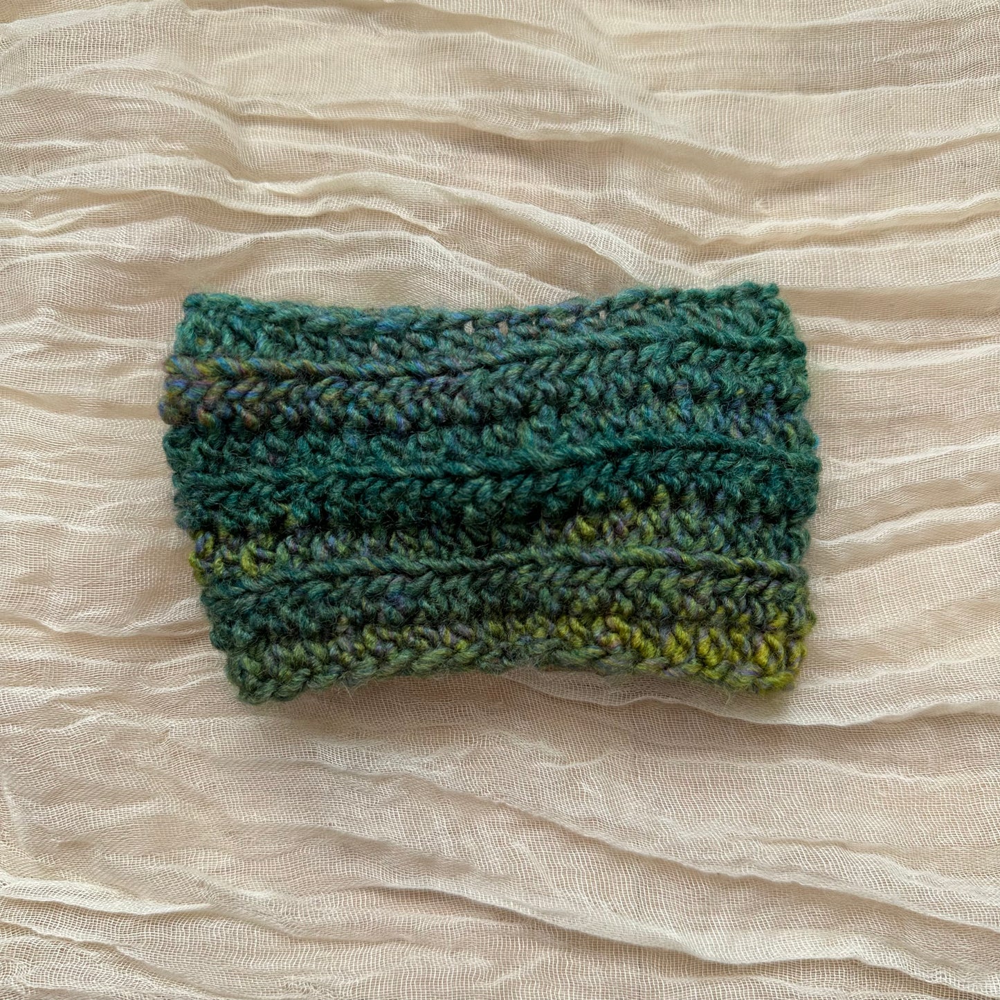 Diadema para bebé con diseño de espiral, color verde y multicolor