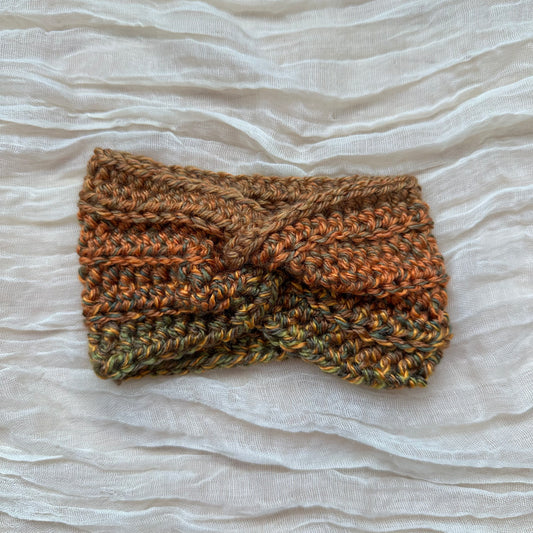Diadema para bebé con diseño de espiral, multicolor, naranja y verde