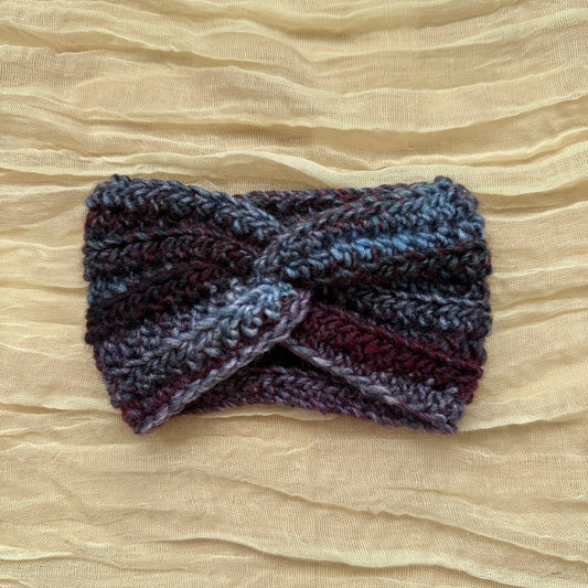 Diadema para bebé con diseño de espiral, color morado y multicolor