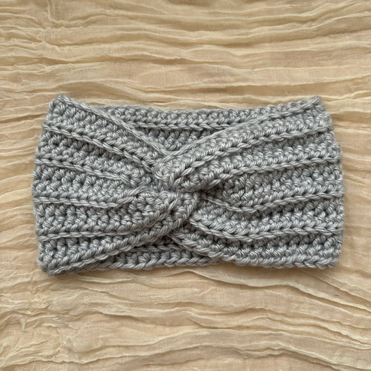 twist headband - silver