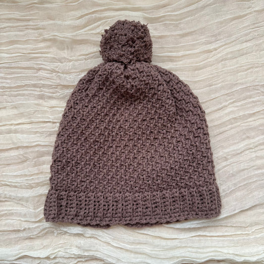 gorro tejido - marrón