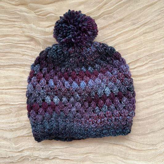 Gorro abullonado - morado multi