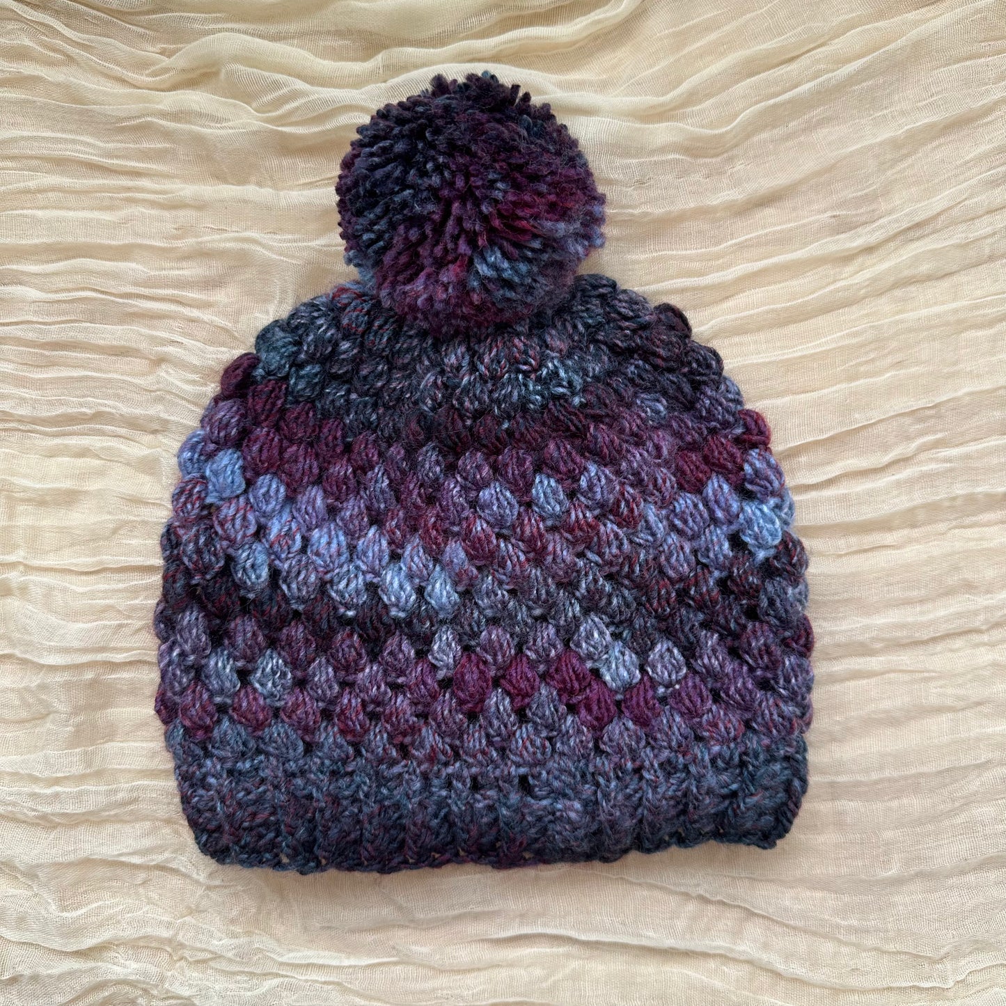Gorro abullonado - morado multi