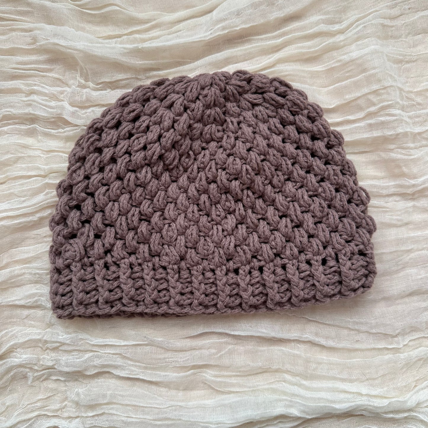Gorro abullonado - marrón