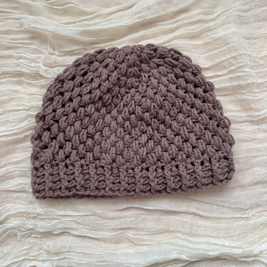 Gorro abullonado - marrón