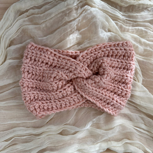 twist headband - blush