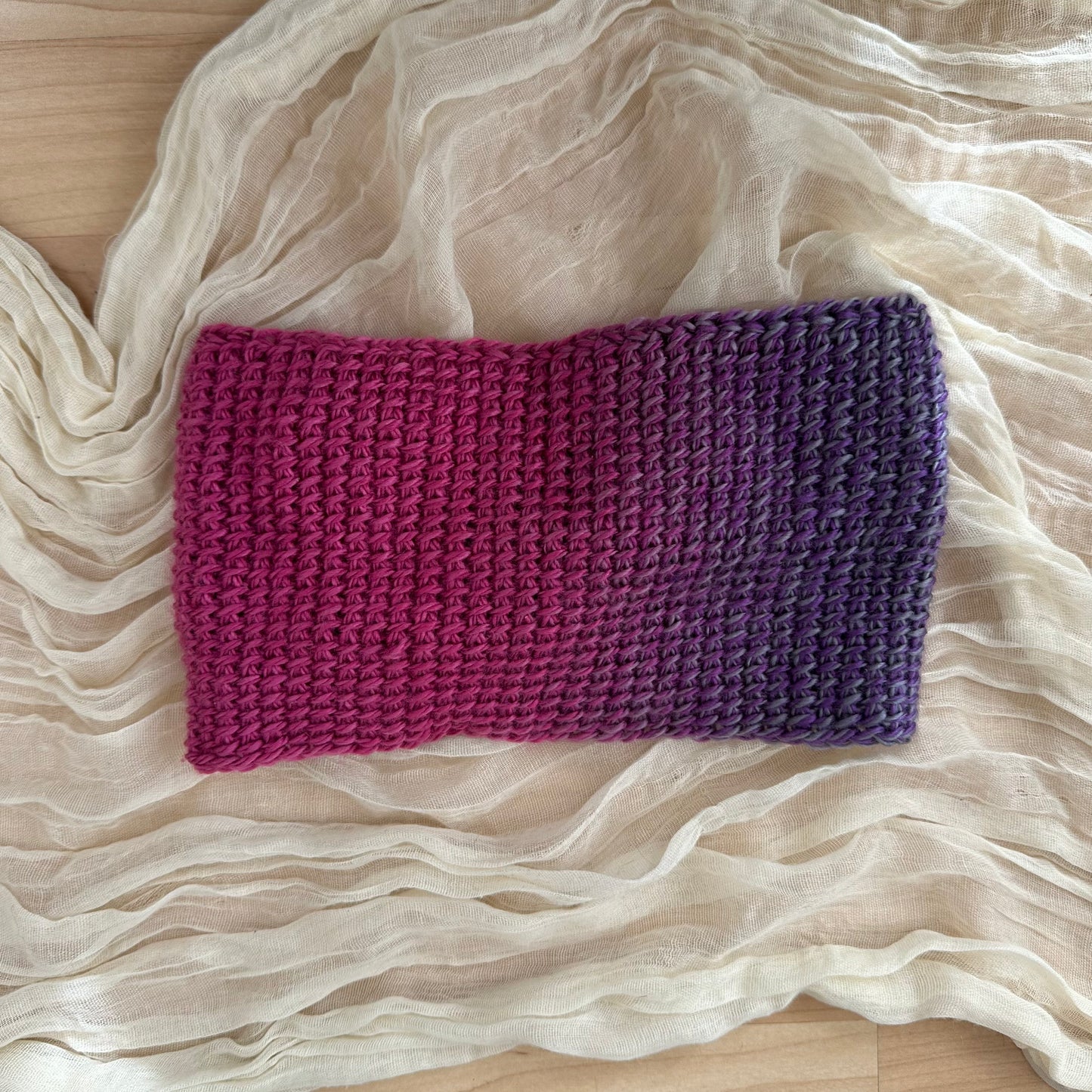 woven twist headband - pink/purple multi