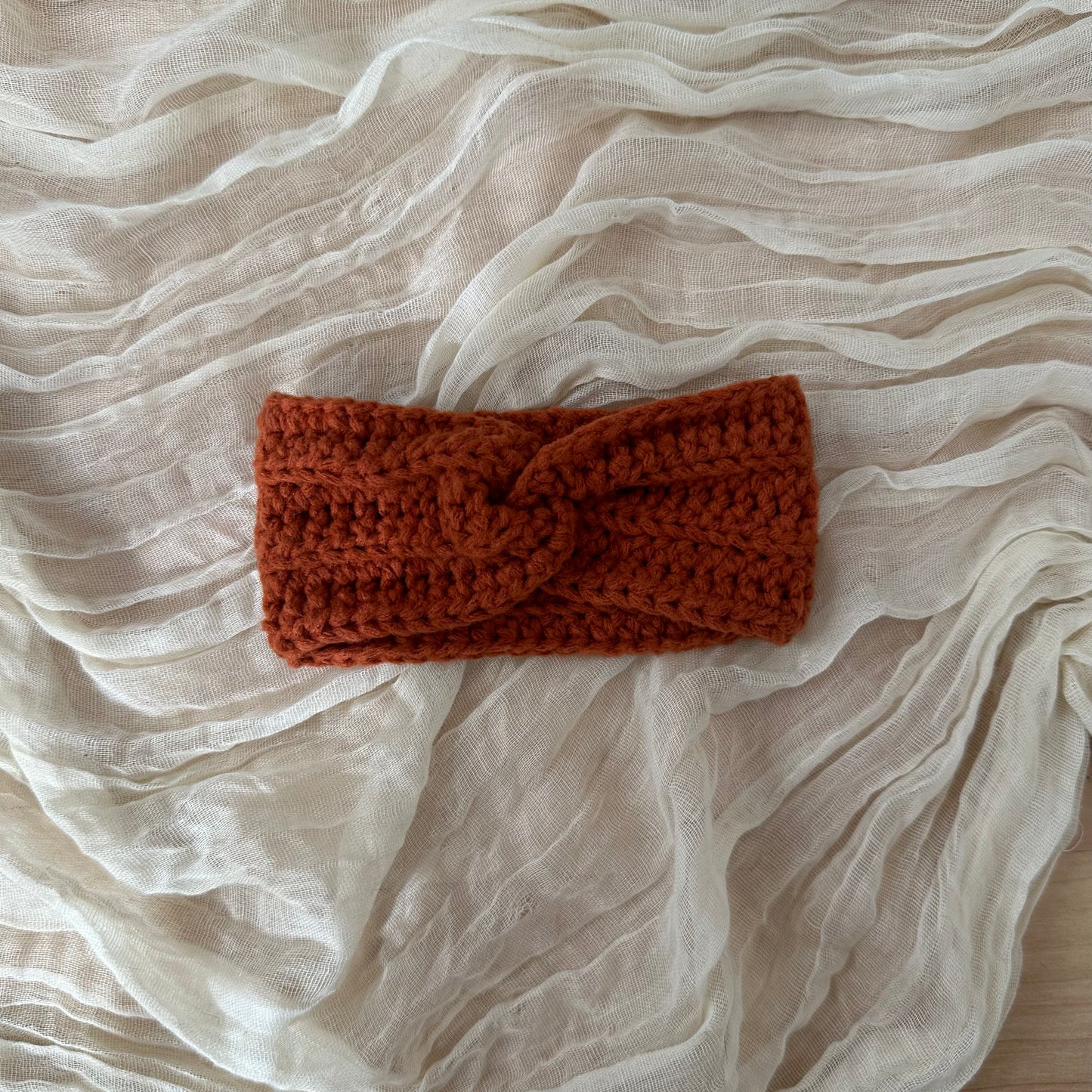 Diadema para bebé con diseño de espiral, color naranja
