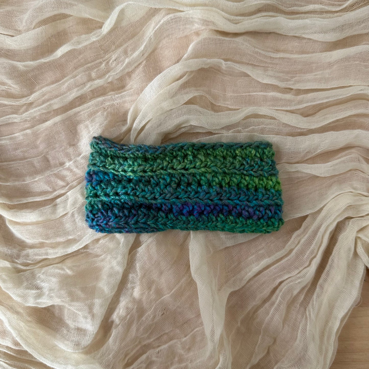 Diadema para bebé con diseño de espiral, multicolor, verde y azul