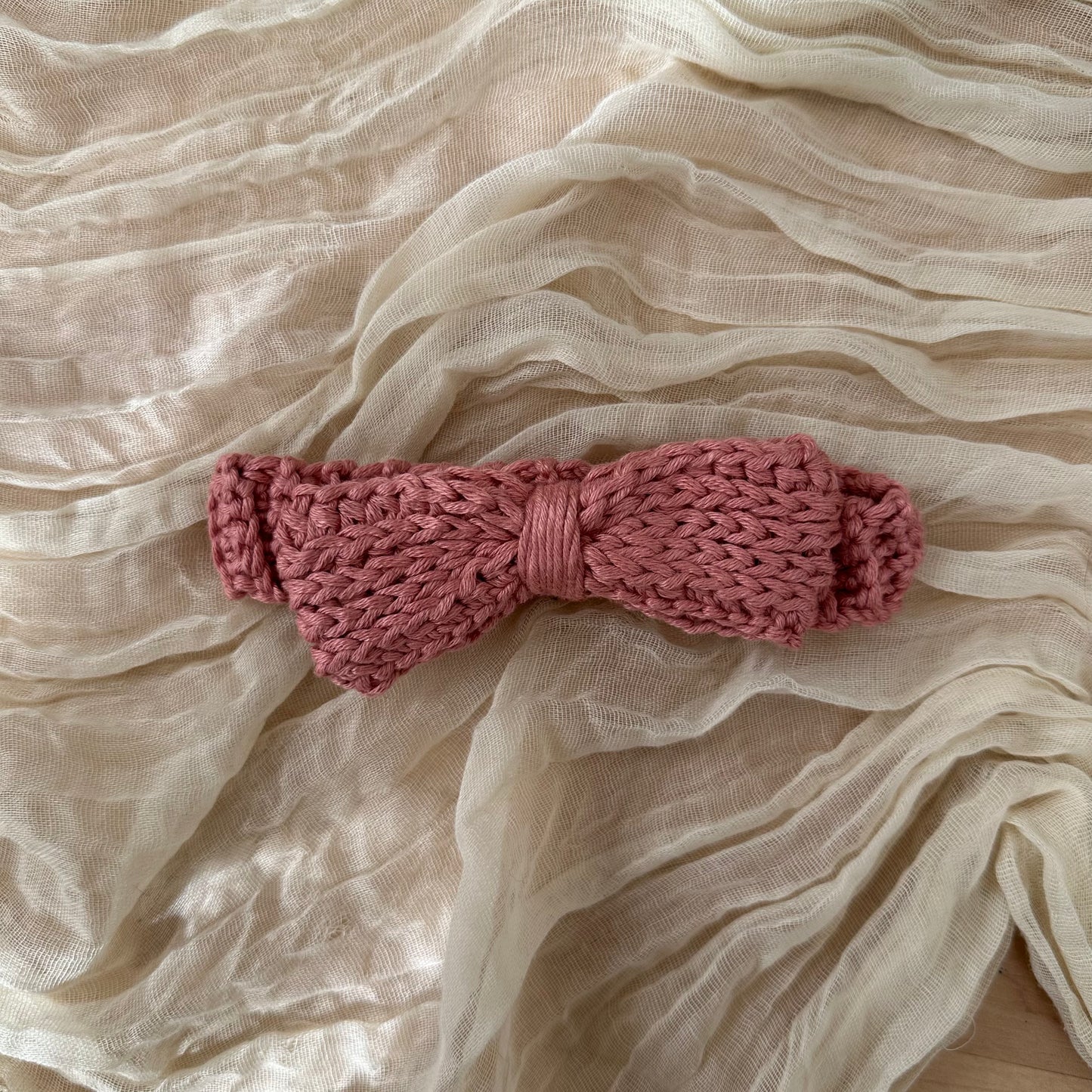 Diadema con lazo para bebé - rosa