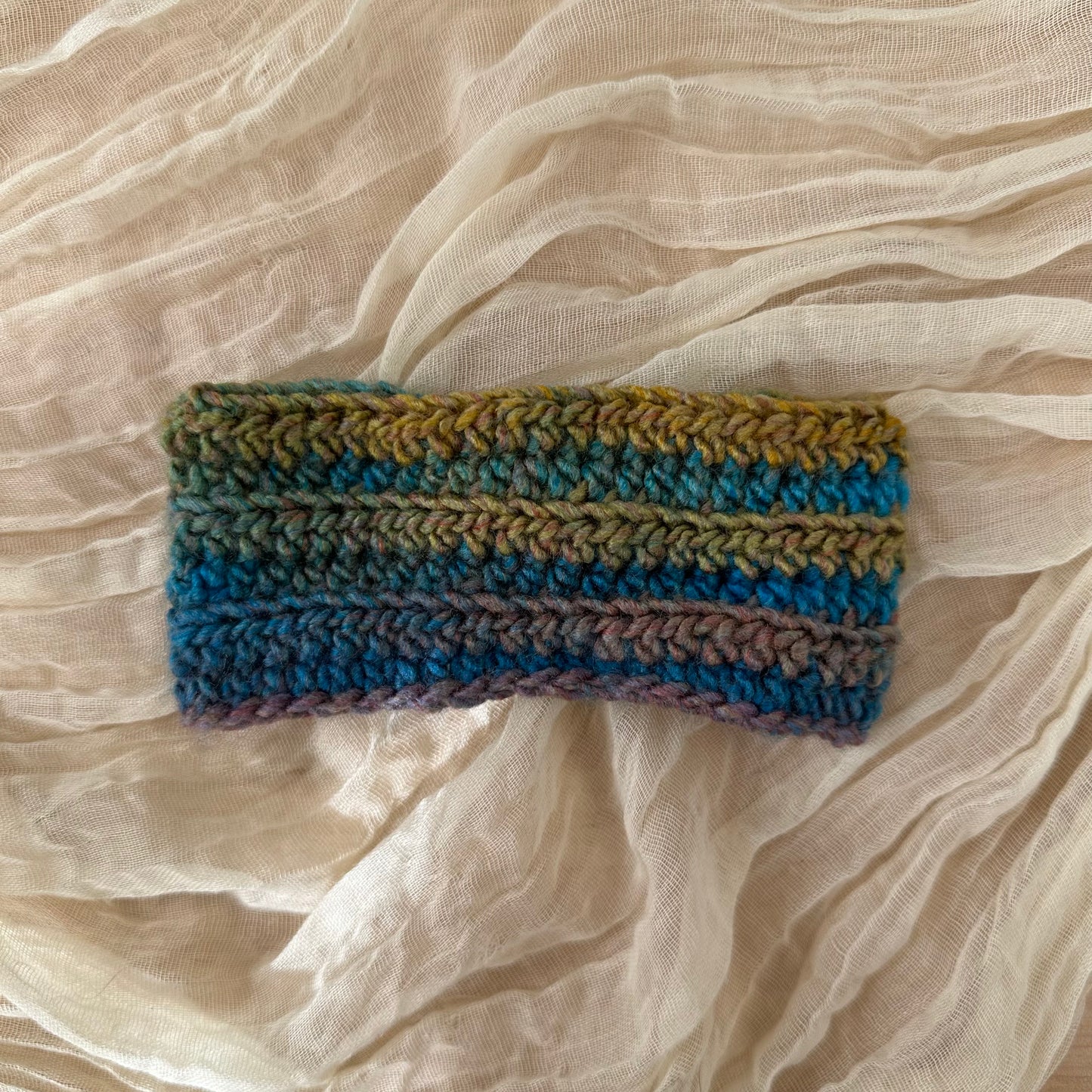 Diadema para bebé con diseño de espiral, multicolor, azul, amarillo y lavanda