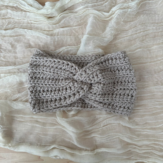 twist headband - beige