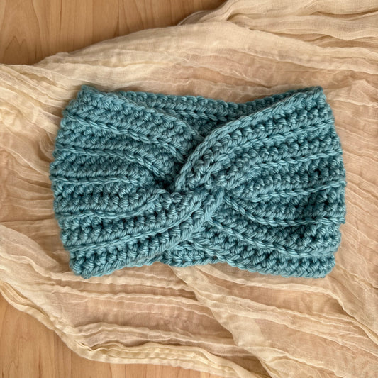 twist headband - bright blue