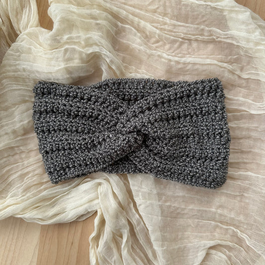 twist headband - grey multi