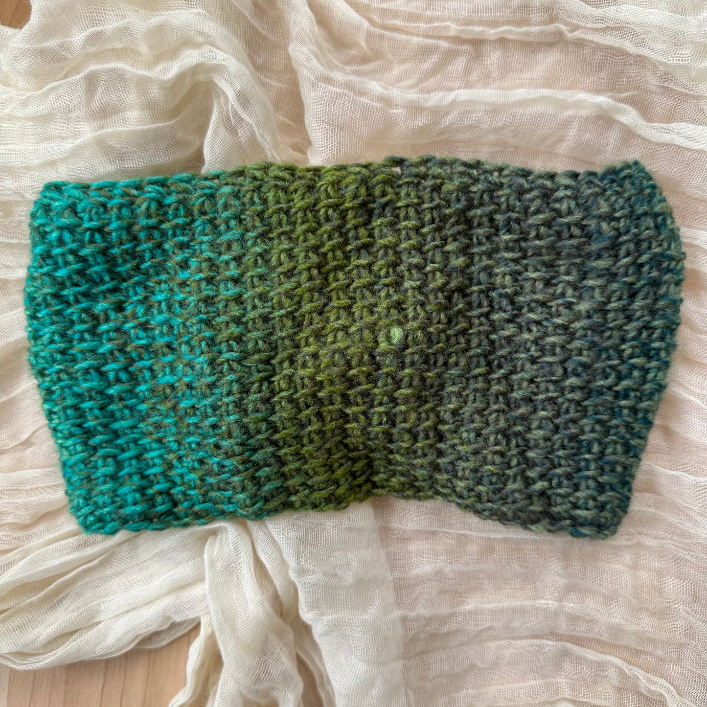 Diadema trenzada - verde multi